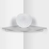aplslpa 8" Floating Corner Shelf, Metal Corner Shelf Wall Mount