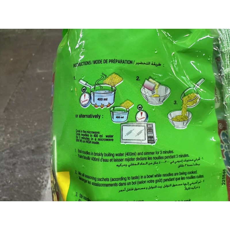 Indomie [30 Pack x 2.65oz] INDOMIE Vegetable flavor Instant Noodles