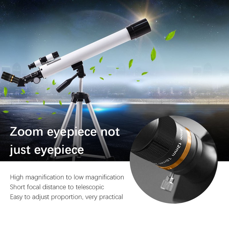 Astronomical Telescope 8‑24mm Continuous Zoom Eyepiece Observation 1.25inch/31.7mm Black
