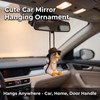 1 Pack Swing Duck Rear View Mirror Hanging Ornament, Rear