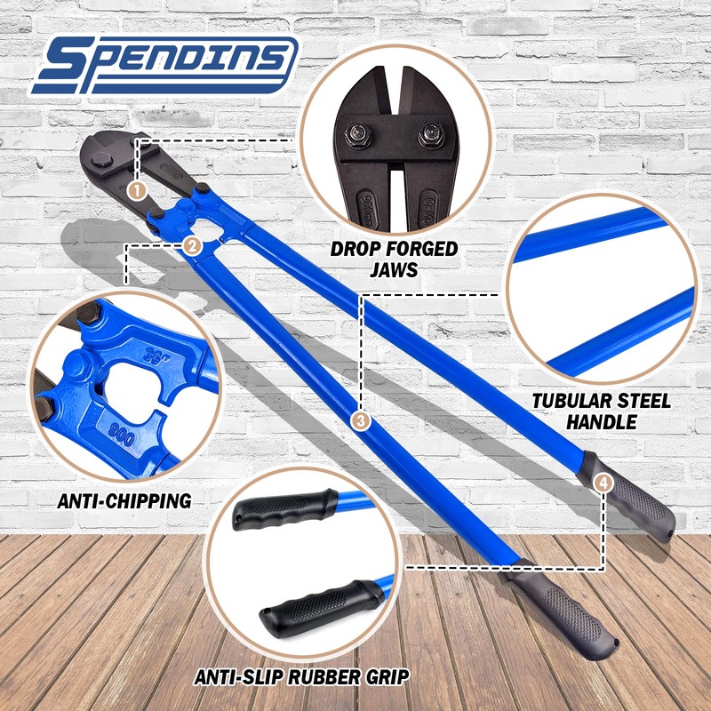 SPENDINS 36 IN Bolt Cutter with Drop Forged Cr-Mo Alloy