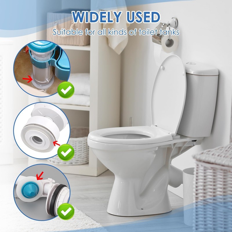 3-Pack Clear Flush Valve Seal for Ideal Standard - Toilet
