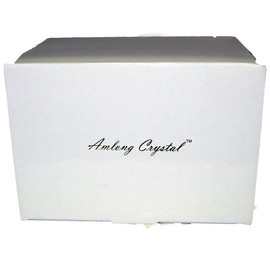 Amlong Crystal Green Crystal Ball 110mm (4.2 inch) Including Golden Dragon Stand and Gift Package