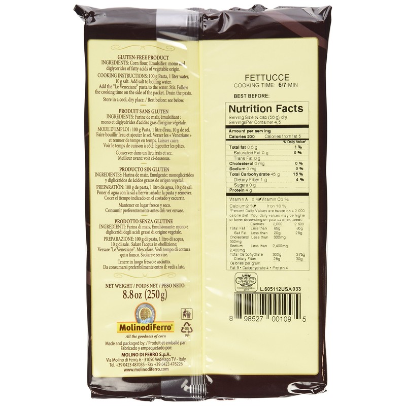 Le Venezian - Italian Fettucee [Gluten Free] (4) - 8.8