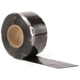 Design Engineering 010491 Quick Fix Tape - Self-Curing, Waterproof Silicone Insulation Tape, 1" x 12' Roll - Black