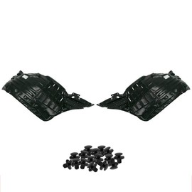 Parts N Go Fender Liner Set w/Clips For 2006-2009 350Z Front Driver & Passenger Side Left Right Front-Section NI1250133 NI1251133 63845CF40A 63844CF40A