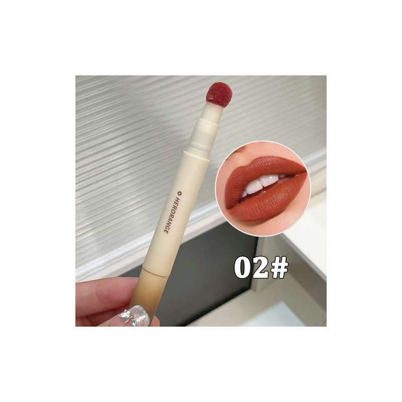 Juego de 5 Labiales Líquidos Mate Aterciopelado Coreano, Resistente al