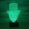 Novel Smart Touch Clown 3D Remote Control ILLusion Night Light