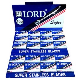 50 cuchillas de afeitar de seguridad de doble filo Lord Super inoxidable