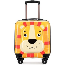 Lion Children Hardshell Travel Luggage Secure zipper / Dual-wheel spinners