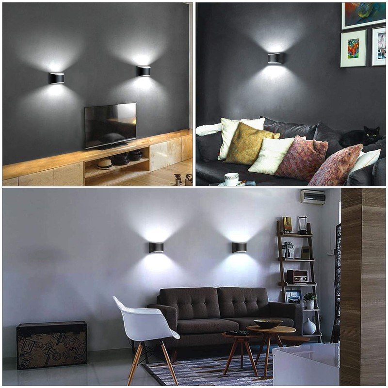 Lightess Modern Wall Sconces Indoor Wall Lamp Dimmable LED Up