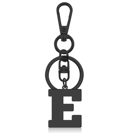 Initial Letter Keychain for Handbag Wallet Purses Backpack Monogram Letter Keychain Letter E Alphabet Keyring Metal Letter Key Ring for Friends Colleague Stainless Steel Letter Pendant Car Keyring