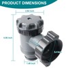 uhzz Plunger Valve for Intex Pool, Plunger Valve Connection Pool