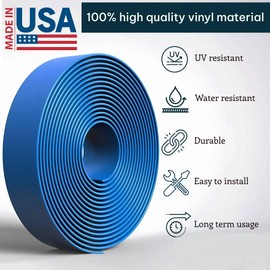 2 Inch Wide, 100ft Long Vinyl Strap - Replacement Straps for Patio Chairs - Vinyl Strapping for Patio Furniture Repair - Durable Seat Repair Kit for Lawn Chairs, Outdoor Furniture (Royal Blue)