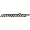 MONSTER SPORT ZZZE47 Plated Emblem No Pin Large 5.9 x