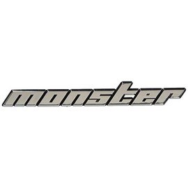 MONSTER SPORT ZZZE47 Plated Emblem No Pin Large 5.9 x 0.8 inches (150 x 20 mm)