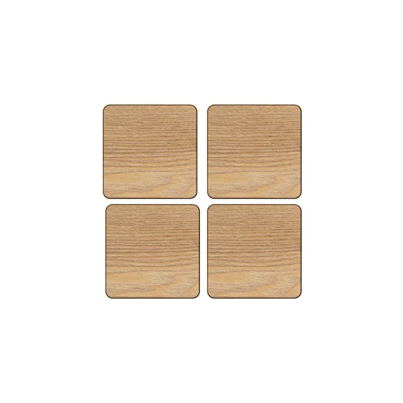 Creative Tops 5115973 Set of 4 Oak Veneer Coasters, 10.5
