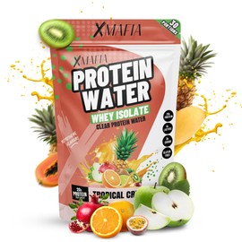 XMafia - Protein Water, Clear Protein Powder, Whey Isolate, Tropical Crush - 1.7 LB, 30 Servings, 20g Protein Per Serving - 0g Lactose, 0g Sugar, Keto-Friendly - Iso Juice Protein, Post-Workout