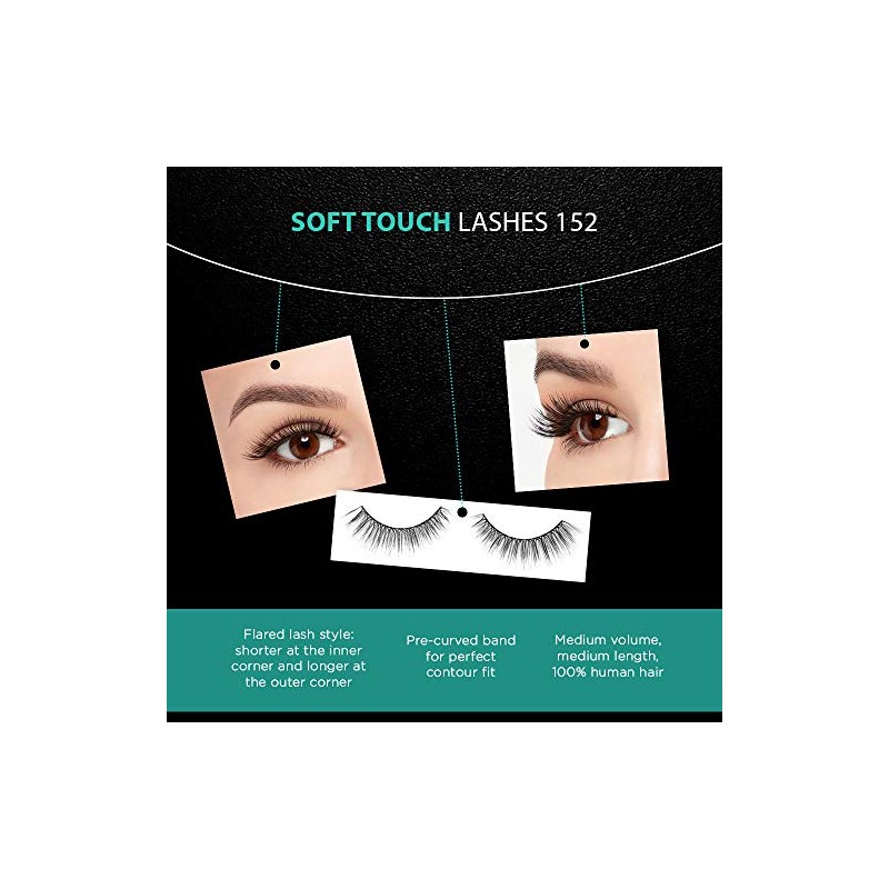 Ardell - Pestañas Postizas Soft Touch 152 Negras (4 Paquetes)