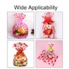 20 Pack Cellophane Basket Bags with Pull Bow Set Christmas