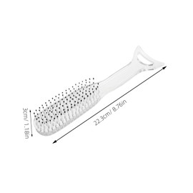 Baluue Mermaid Detangling Hair Brush Static Styling Comb with Nylon Bristles Scalp Massage Tool for Women Chic Transparent Design for Smooth Static Hair