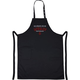 EXPRESS-STICKEREI BBQ Apron - Funny Cooking Apron for Barbecue Fans - Adjustable Bib Apron for Men / Women - Kitchen Apron with Saying Ich könnte dir die Wurst empfehlen