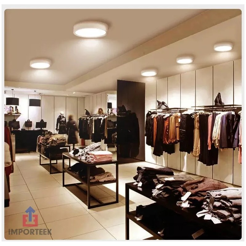 Importeek 3pz Lampara Techo Luz Led Moderna Sobreponer Empotrable 24w