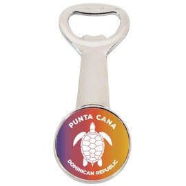 Punta Cana Dominican Republic Turtle Design Souvenir Magnetic Bottle Opener