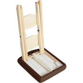 MASTER HEALTH PRODUCT Massage Wooden Folding Massage Stool Professional, Lightweight Handy Pedicure Stool, Massage Table Medical Spa Facial Salon Chair with Soft Cushion (Cream)