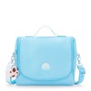 Kipling New Kichirou Metallic Lunch Bag Sea Blue Met