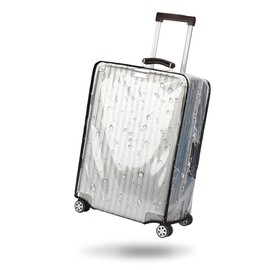 Yopolaz Clear PVC Suitcase Cover - 20 22 24 26 28 30 Inch Waterproof Luggage Protector - Transparent Travel Suitcase Wrap for Wheeled Luggage (26 Inch)