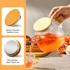 PARACITY Glass Teapot Stovetop 34oz/1000ml, Borosilicate Clear Tea Kettle with