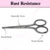 Stainless Steel Probe Scissors for Pets Safe Rounded Tip Grooming