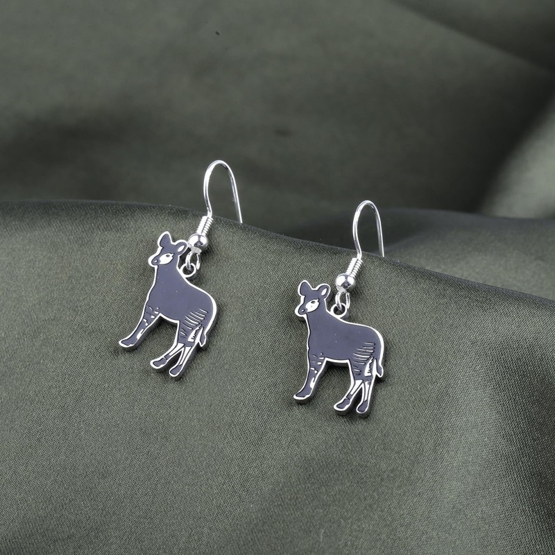 Okapis Earring Cute Okapi Lover Gift Forest Griaffe Zebra Giraffe