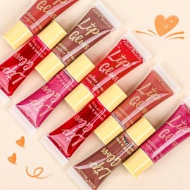 AZEN Juego de 24 unidades de brillo labial, aceite labial color para labios secos y agrietados hidratante y nutritivo con vitamina E
