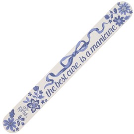 Karma, Emery Board, Colorful Nail File 2-Pack, 150 Grit Nail Files Emery Board, Blue Floral
