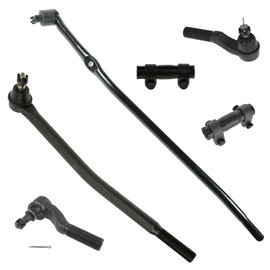 TRQ Tie Rod and Adjusting Sleeve Front 6 Piece Kit for 92-06 Ford E250 E350 E450 Van