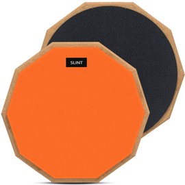 SLINT 12" Double-Sided Drum Practice Pad Set - Snare Drum Practice Pad for Kids