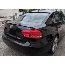 DSX REAR TRUNK SPOILER Lip PAINTED CANDY WHITE LB9A BLOW MOLDED ABS for VW PASSAT