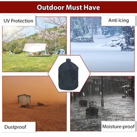 KAMaster Grill Full Cover for XLarge Big Greens Egg Kamado Big Grill Joe Ceramic Grill,34 inch Waterproof Outdoor Grill Cover for XL Kamado Grill Smoker Accessories Long Enough to Cover Wheel (XL-34)