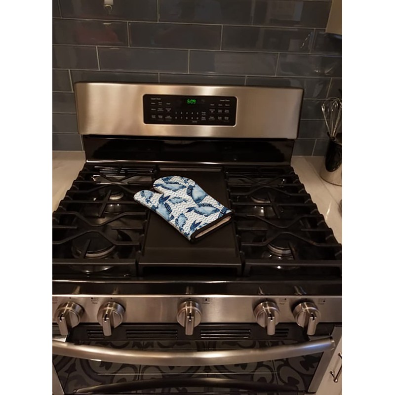 Caroline's Treasures BB7532OVMT Beach Watercolor Fishes Oven Mitt Heat Resistant