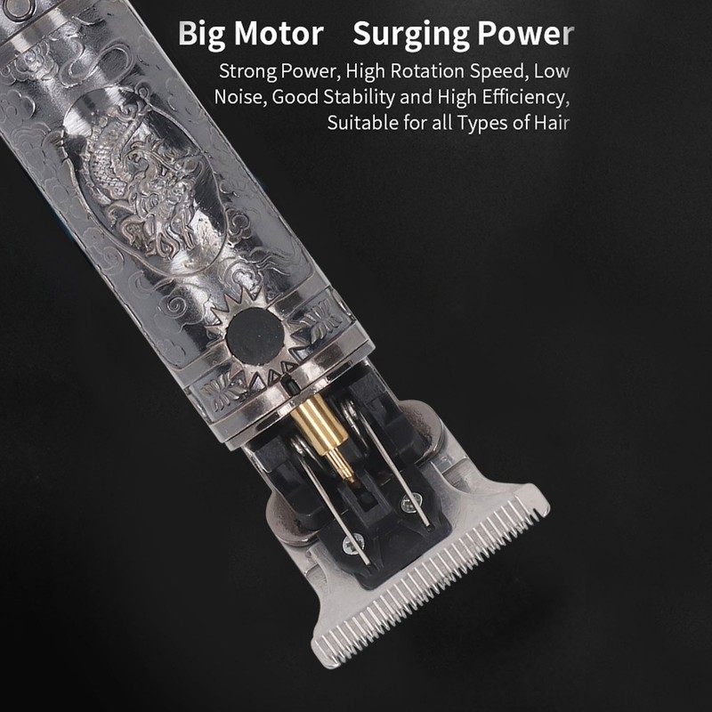 Hair Trimmer Professional Portable Rechargeable Hair Clipper with LCD Display