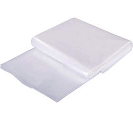 Vocray 10x25 Ft Plastic Drop Cloth, 2.4Mil Durable & Strong Clear Plastic Tarp, Greenhouse Plastic Sheeting, Waterproof & Dust-Proof Plastic Film Protector for Furniture/Floor/Carpet Cover