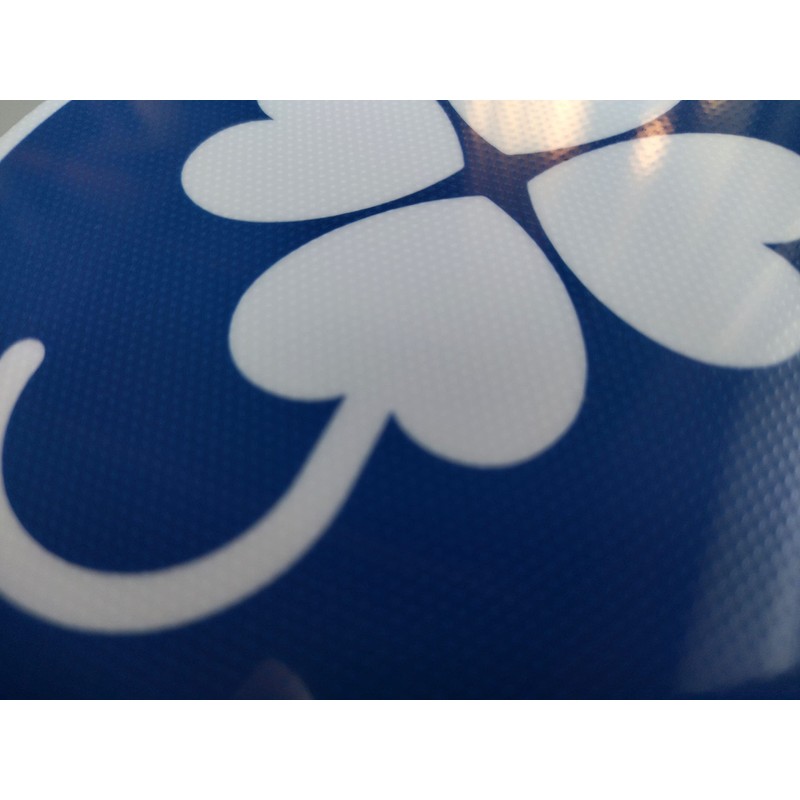 Handicapped Signs (Four Leaf Mark), Removable From Inside Window, Suction