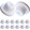 12 PCS Bathtub Jet Covers Silicone Hole Plug White Tube