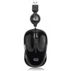 Adesso Ergonomic iMouse S8 - Retractable Optical USB Mouse (Black)