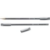 Faber-Castell Grip Eraser Caps, Grey, Pack of 2