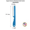 Untangler Super-Groom Combs with Smooth Rotating Teeth for Painless Mat