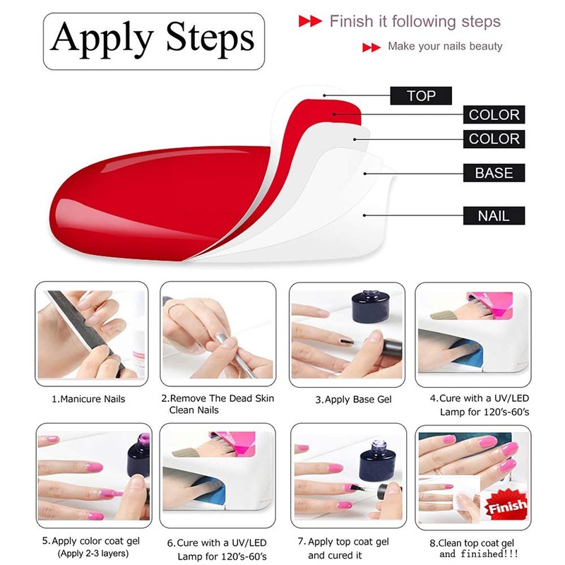 Vishine Soak-Off UV LED Gel Polish Nail Art Manicure Lacquer