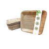 DeinPack 25 Palm Leaf Plates Square 24 x 24 x